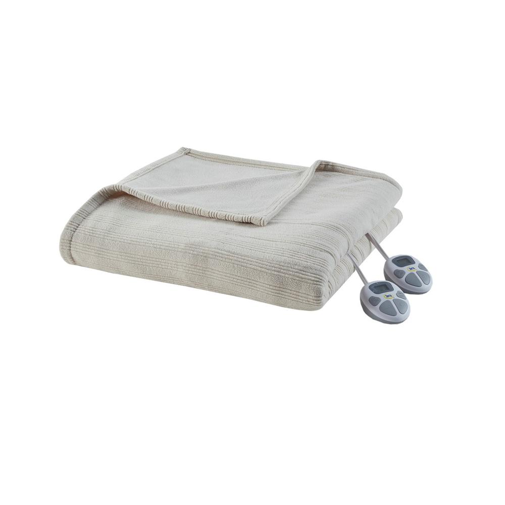 100% Polyester Tri-rib Fleece Heated Blanket, ST54-0163. Picture 4