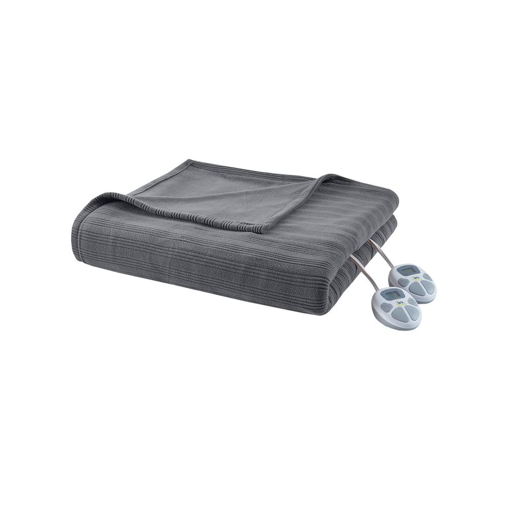 100% Polyester Tri-rib Fleece Heated Blanket, ST54-0169. Picture 3
