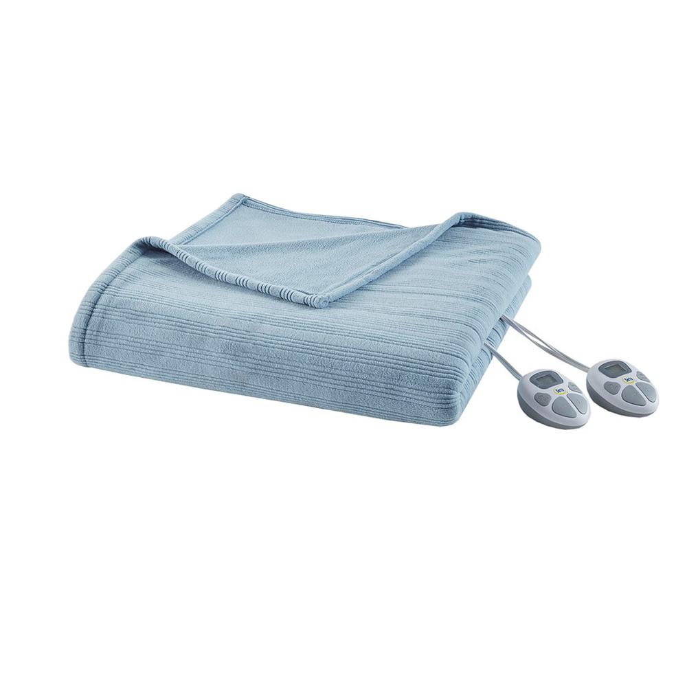 100% Polyester Tri-rib Fleece Heated Blanket, ST54-0177. Picture 4