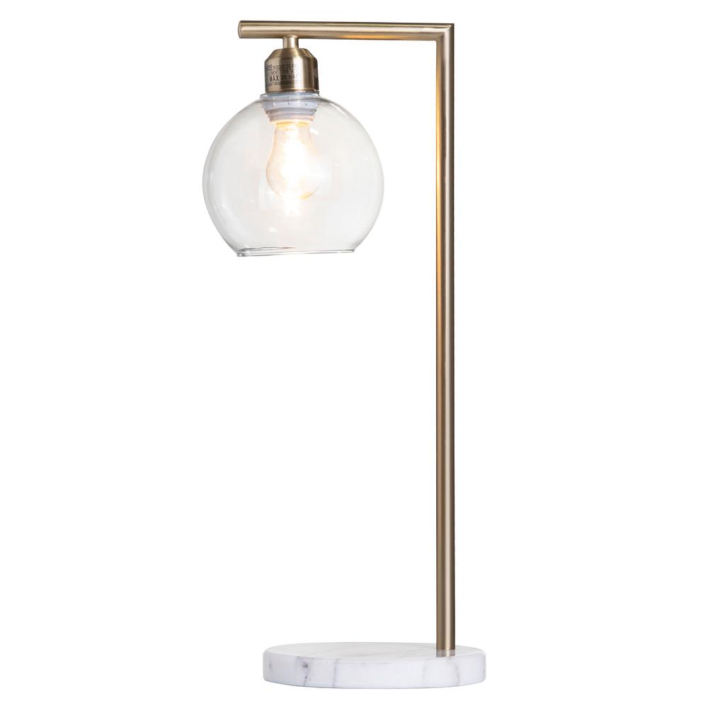 Ashton Gold And Marble Task Lamp. Picture 2