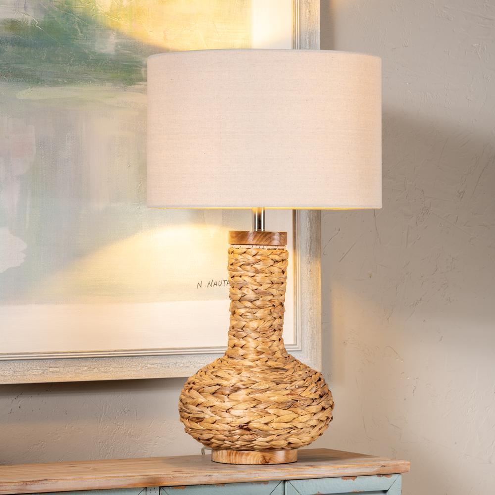 Crestview Collection Captiva Bay Table Lamp Wicker/Rattan Brown. Picture 4