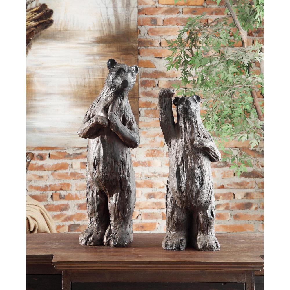 Crestview Collection CVDEP651 Momma Bear Statue Accessories, Black. Picture 6