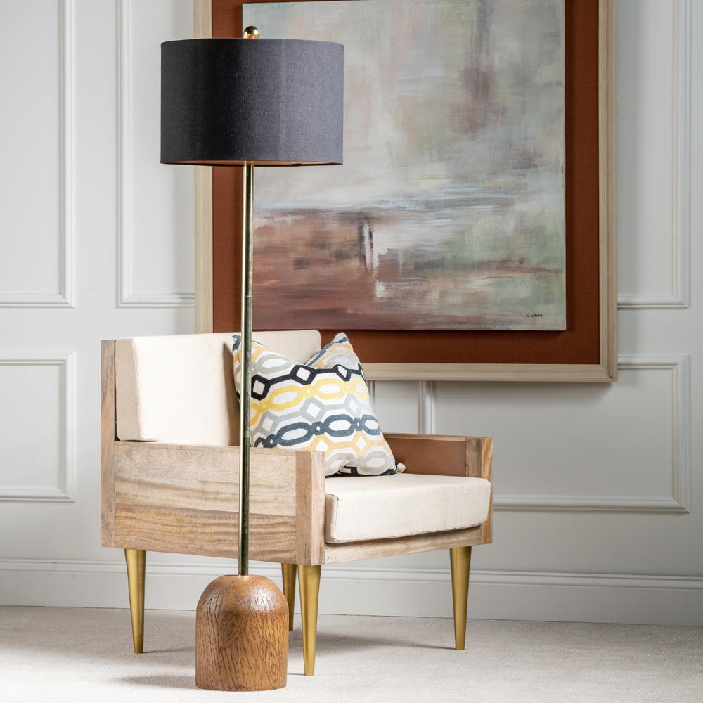 Reese Black and Wood Floor Lamp. Picture 7