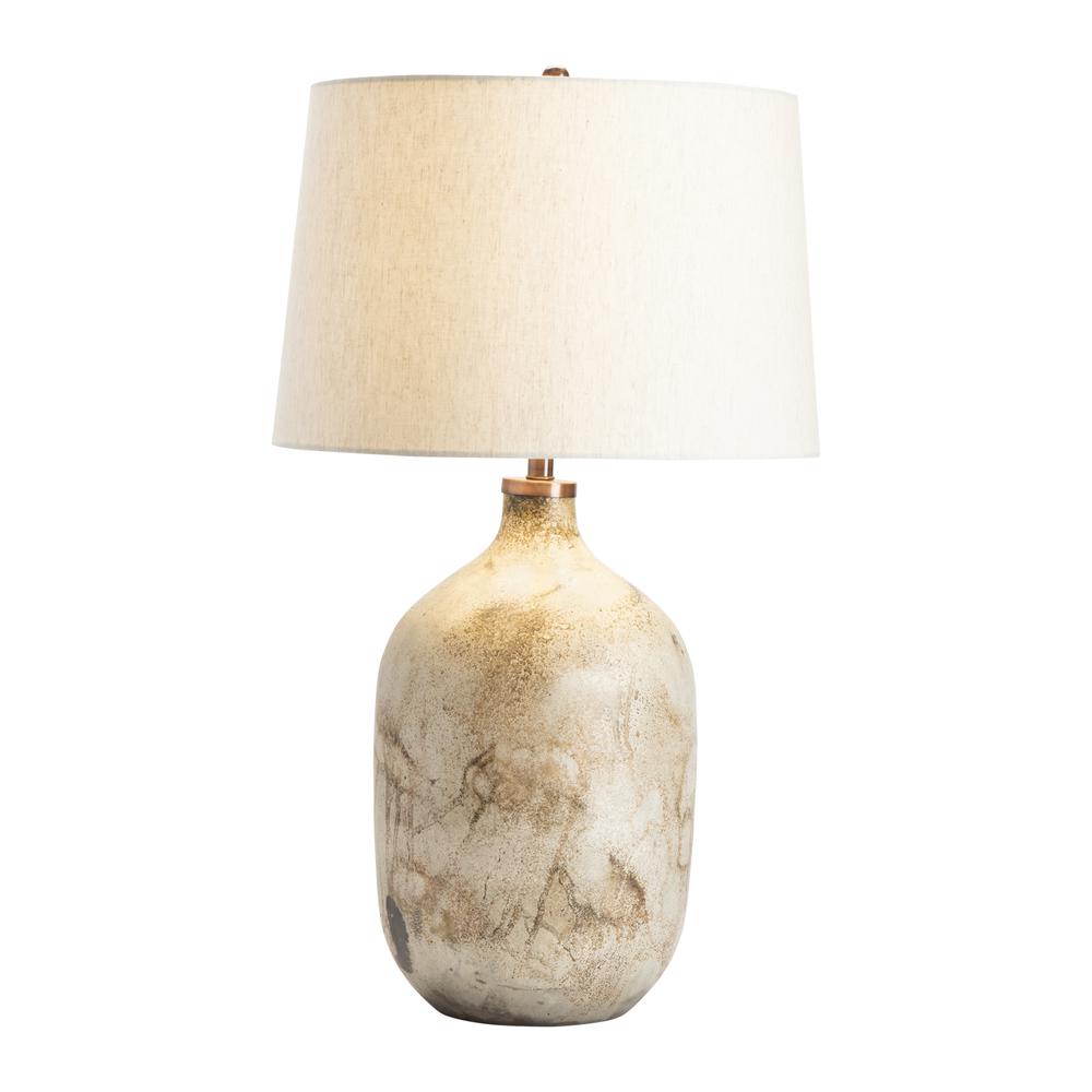 Crestview Collection Chambers Bronze Hued Glass Table Lamp. Picture 1