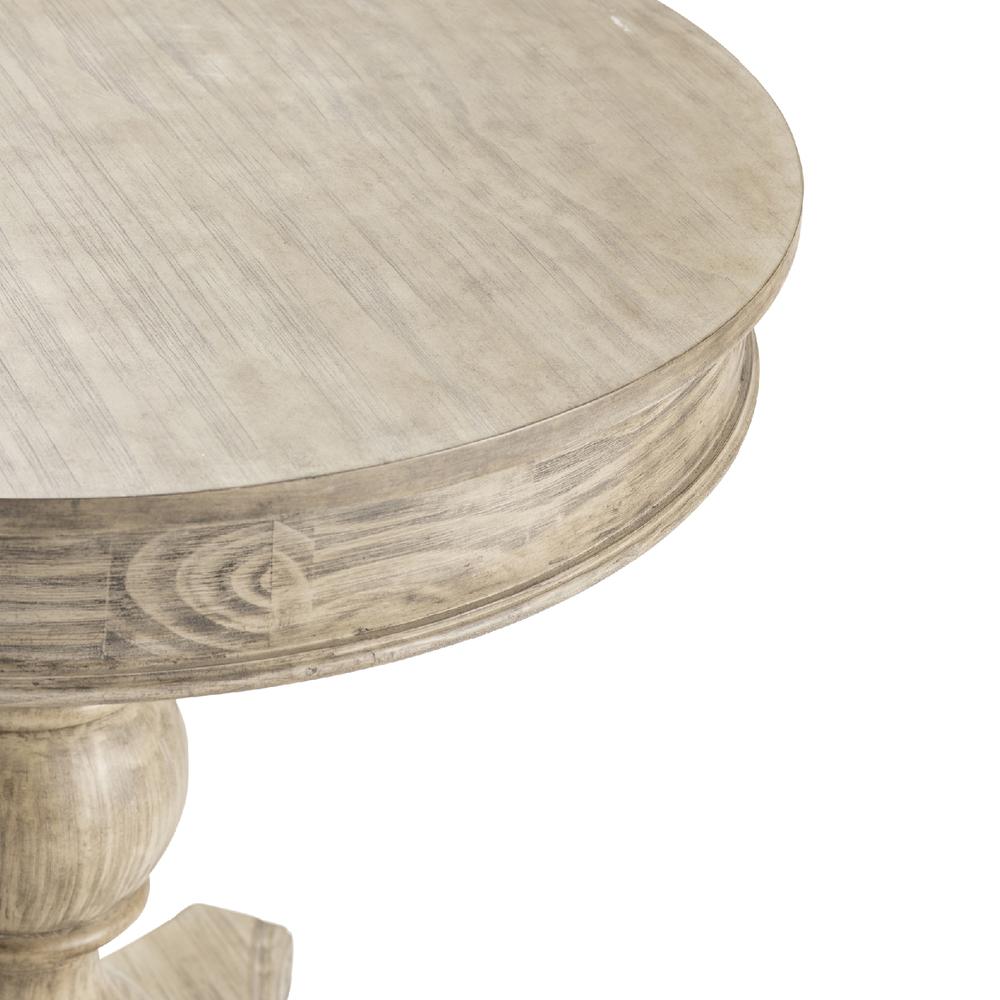 Crestview Collection Hawthorne Estate Round Turned Post Accent Table Furniture. Picture 5