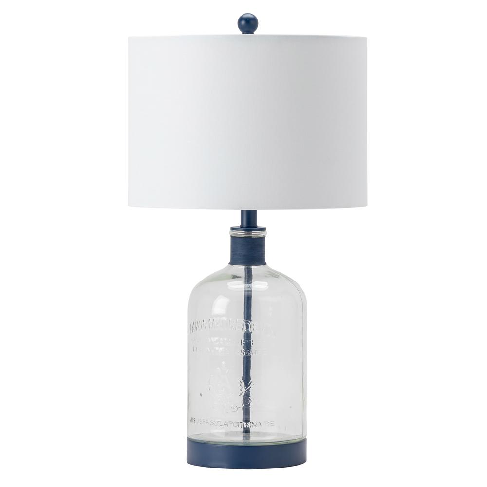 Crestview Collection ABS1338BUSNG Amelia Table Lamp Clear and Blue. Picture 1