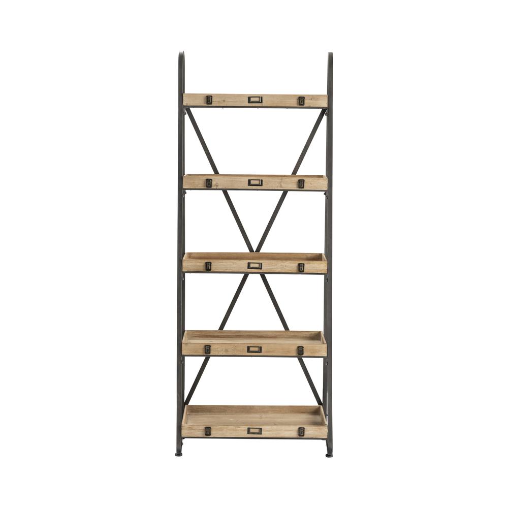 Crestview Collection Voyager Metal and Wood Tiered Etagere. Picture 2