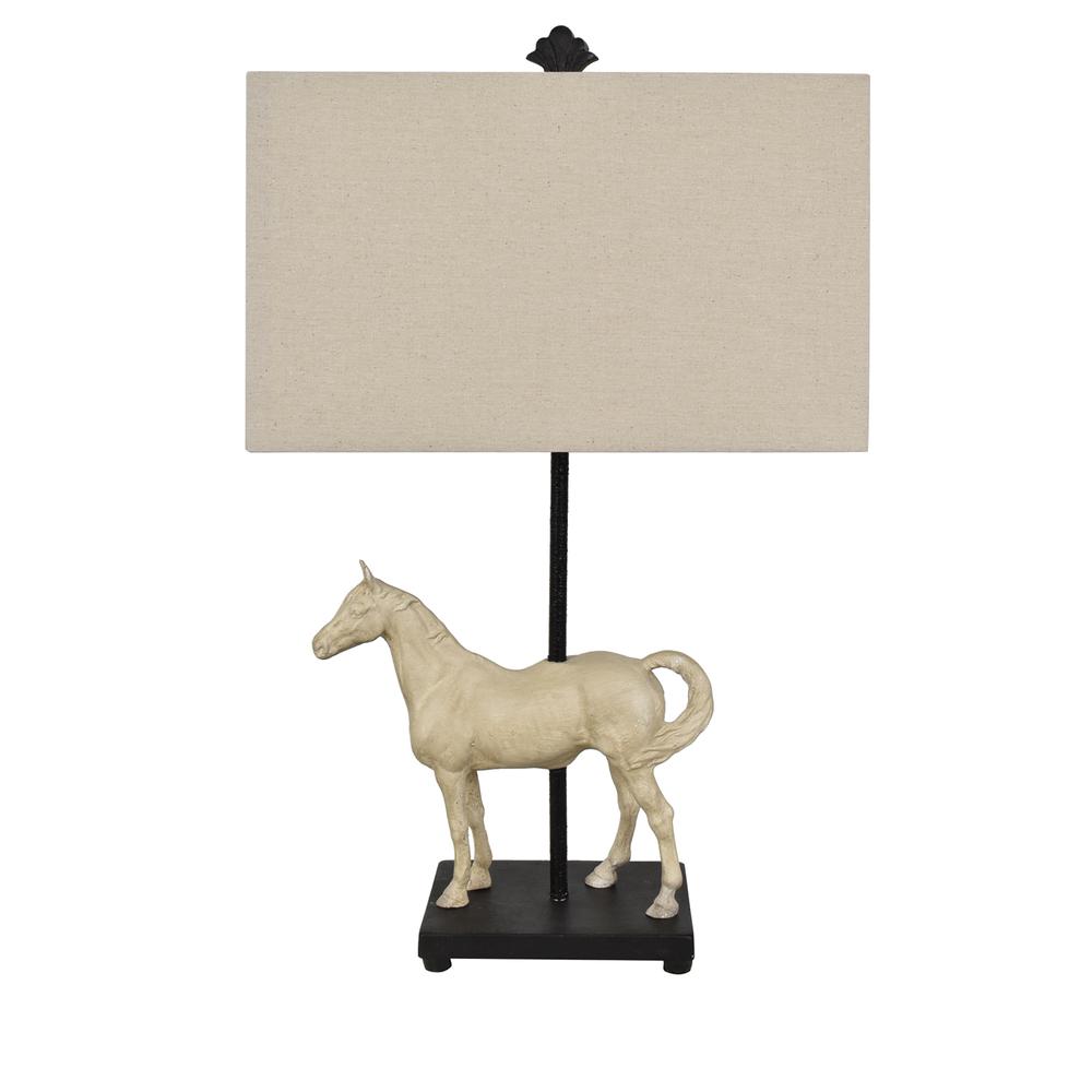 Crestview Collection CVAVP961 Chase Table Lamp Lighting, White. Picture 1