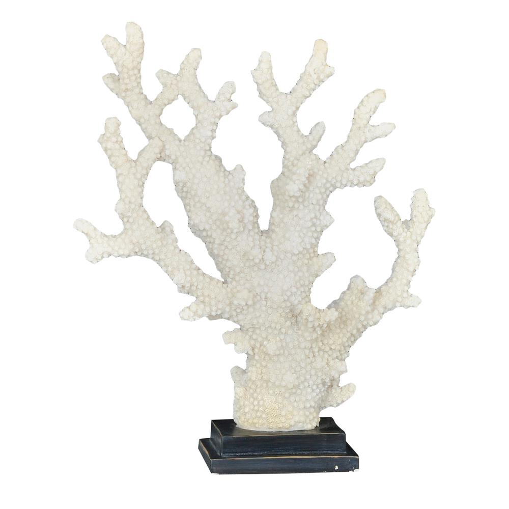 Crestview Collection CVDEP727 Natural Coral Statue Accessories, White. Picture 1
