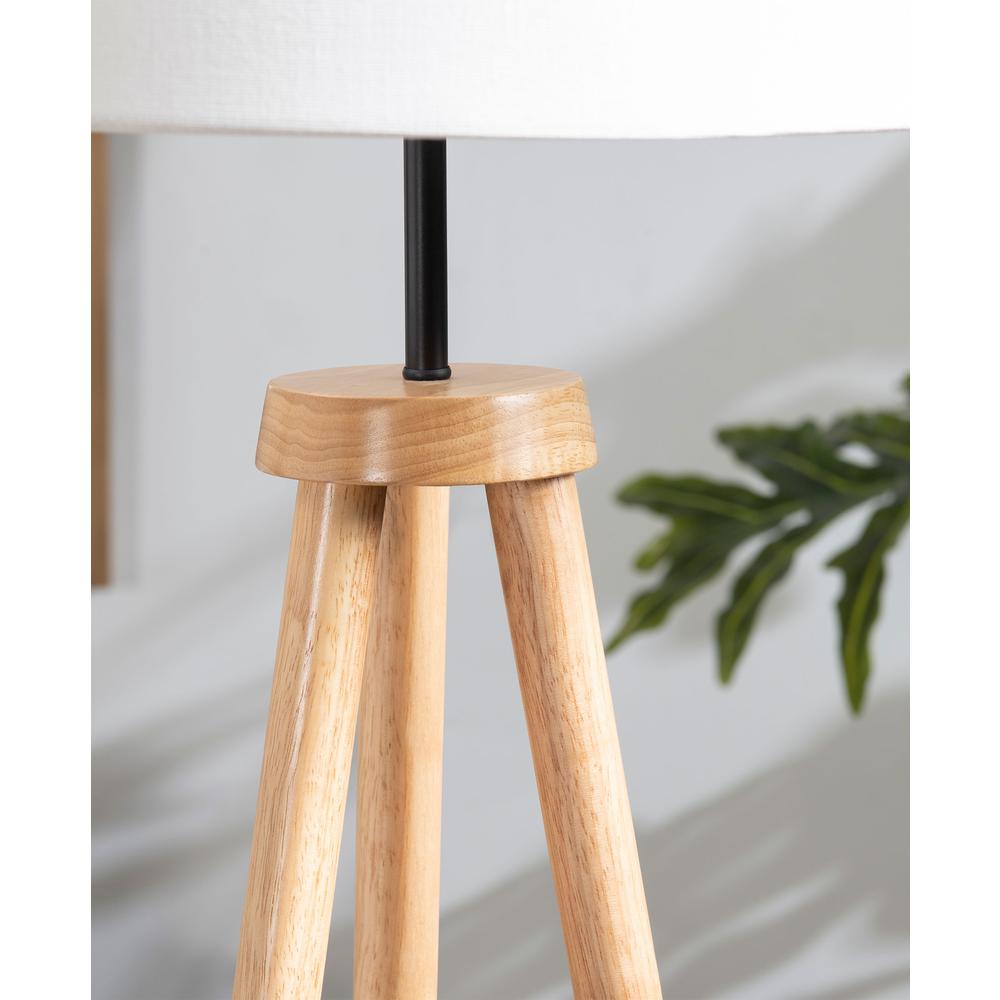 Nahla Wood Tripod Floor Lamp. Picture 6