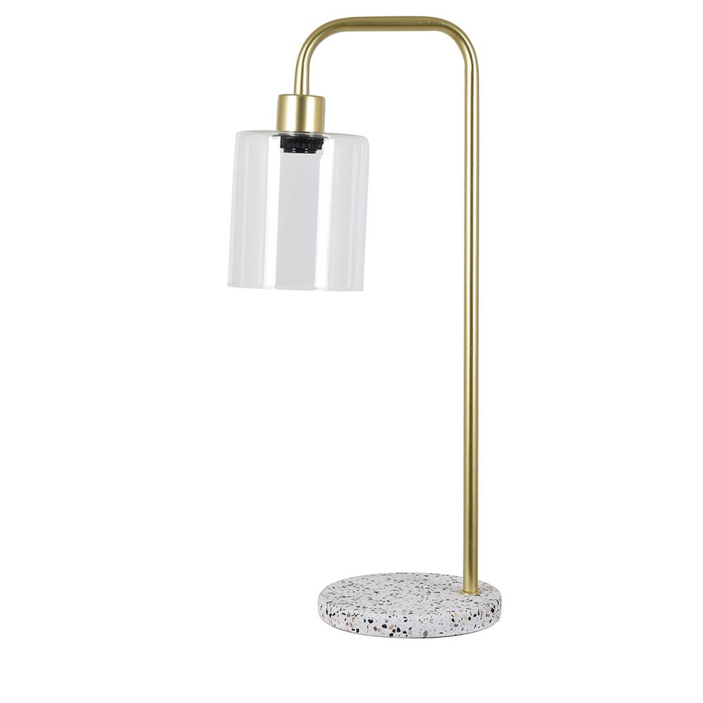 Keesee Gold And Terazzo Task Lamp. Picture 1