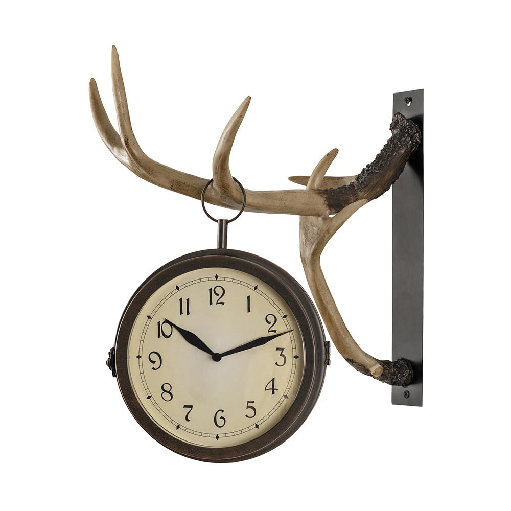 Crestview Collection Deer Park Clock Household Furniture, Brown. Picture 3