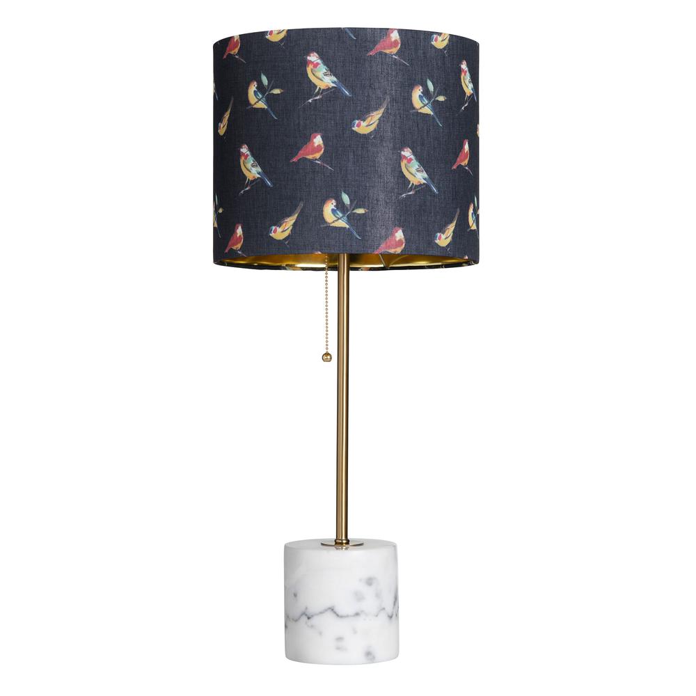 Crestview Collection Evolution Isla Marble Base Table Lamp in Gold. Picture 1