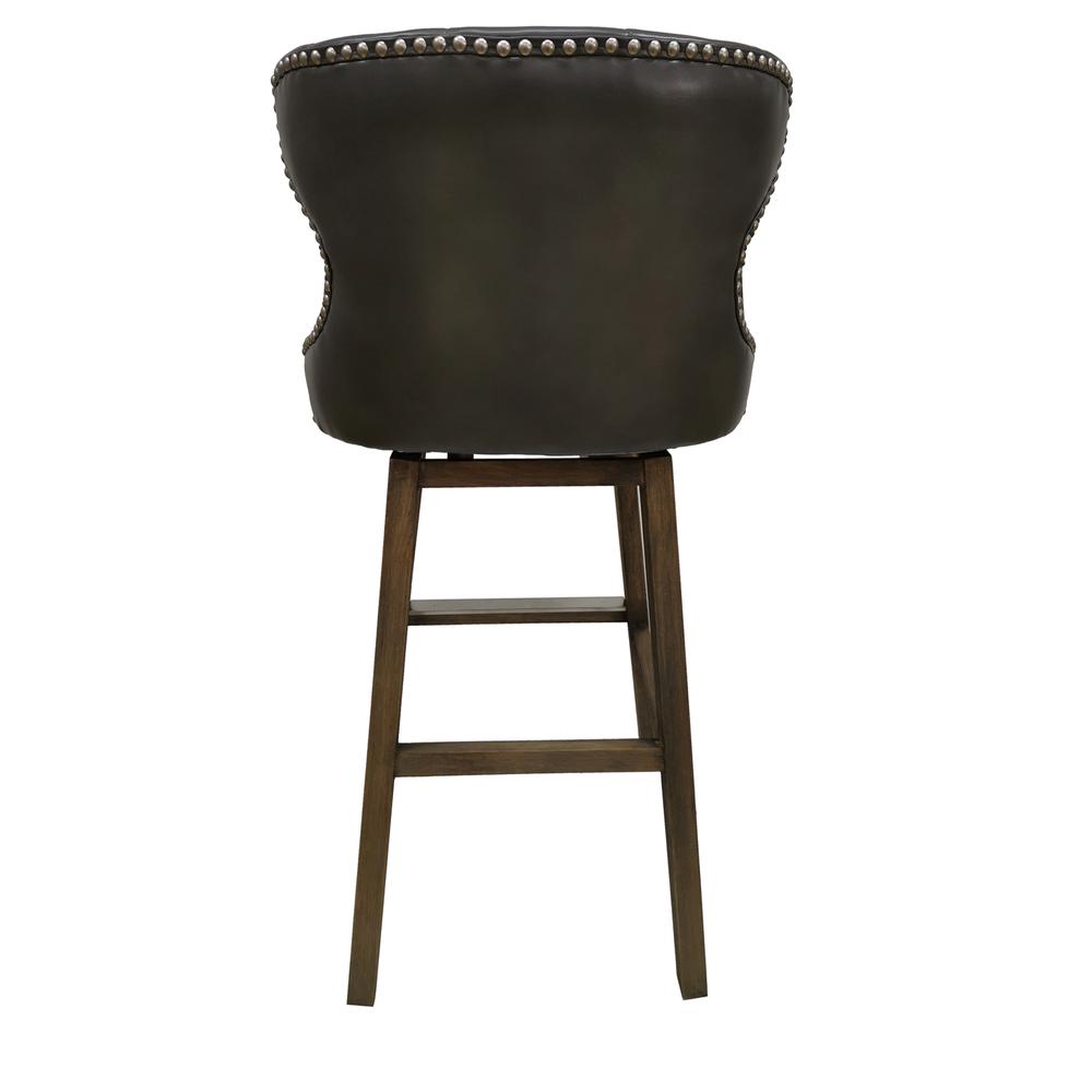 Crestview Collection The Braddock Bar Stool Brown Wood 21x20x40  Style. Picture 2