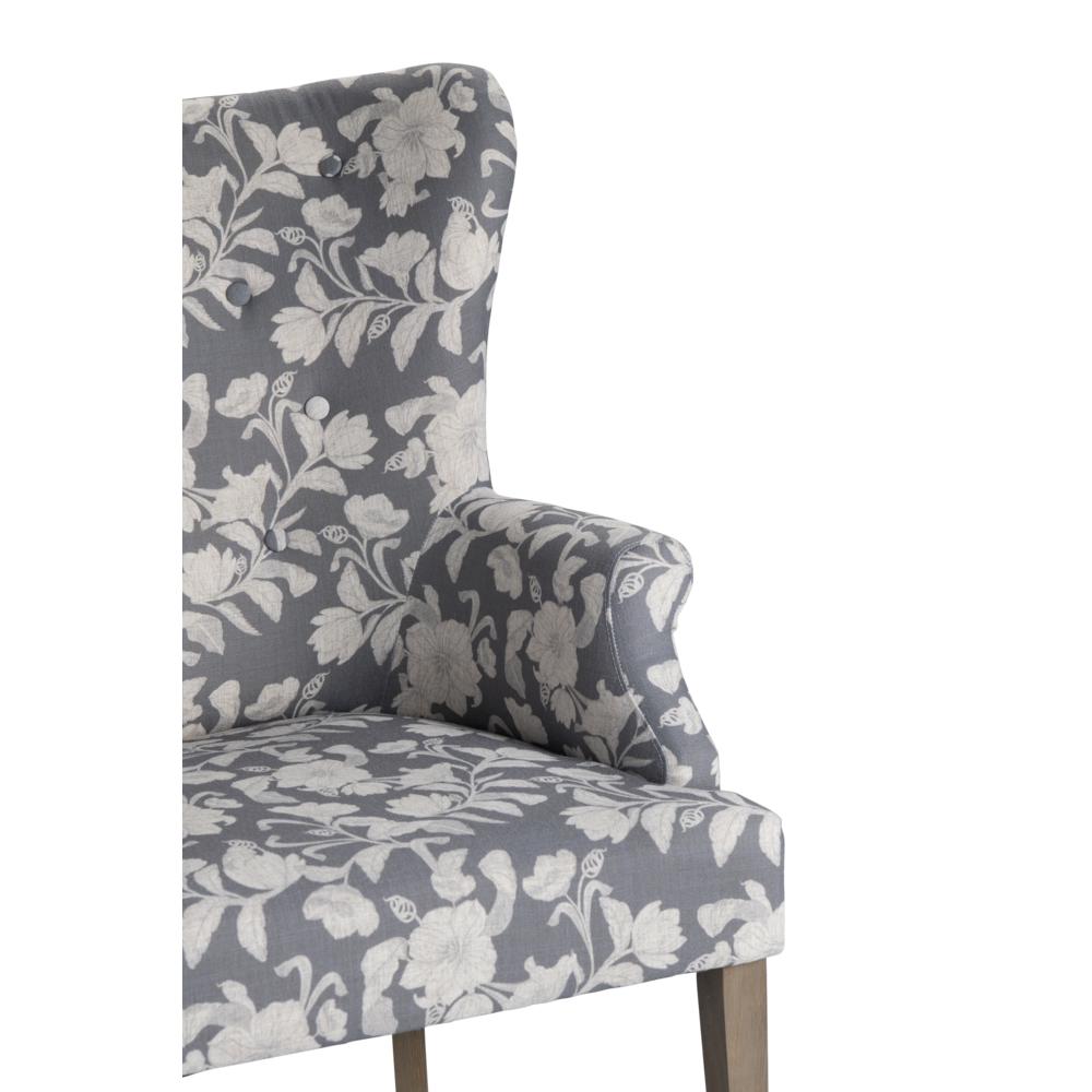 Crestview Collection Heatherbrook Upholsted Floral Pattern Wingback Chair. Picture 2