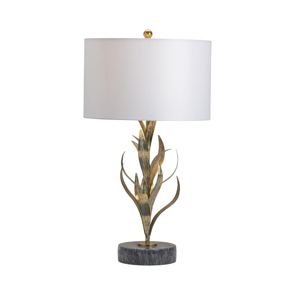 Crestview Collection Kendrick Free Form Leaves Table Lamp Metal Gold. Picture 1