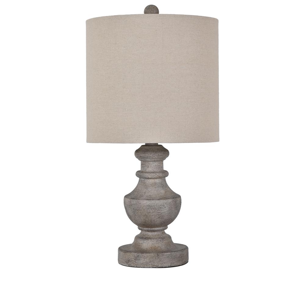 Crestview Collection 21.5"TH Brown Wash Resin Table Lamp Evolution Furniture. Picture 1