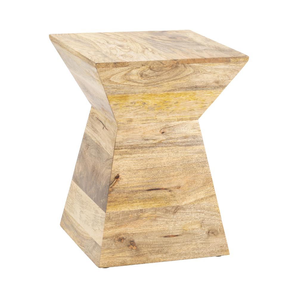 Crestview Collection Bengal Manor Light Mango Wood Shaped Accent Table Furniture. Picture 1