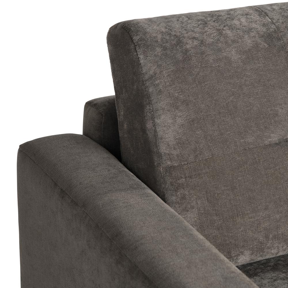 Evolution by Crestview Klaus Hudson Gris Fabric Armchair in Gray. Picture 3
