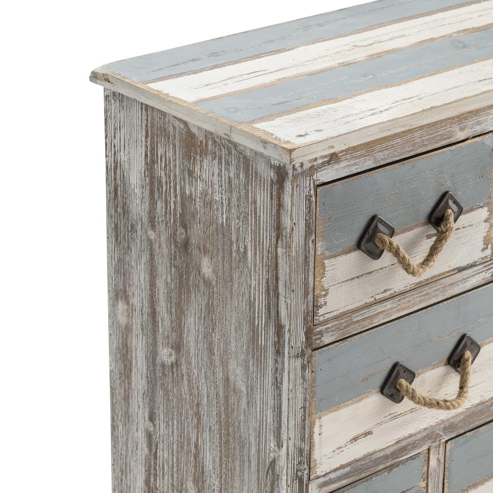 Nantucket 6 Drawer Weathered Wood Chest. Picture 4