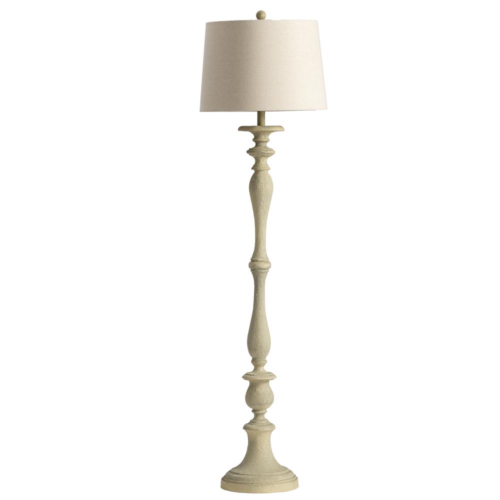 Crestview Collection Kelsey 60 Inch Resin Column Distressed Floor Lamp. Picture 1