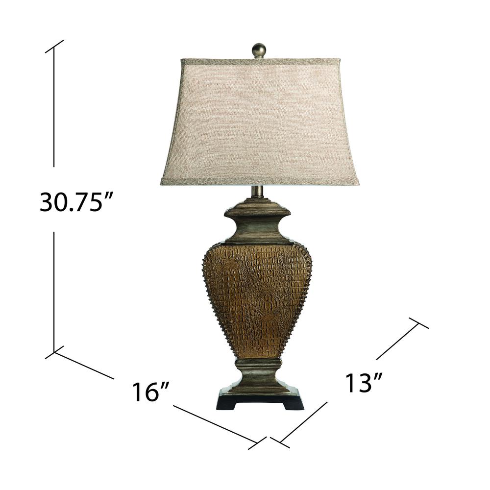 Crestview Collection 30.75 Poly Table LAMP, 1 UPS PK, 2.75' Element Lighting. Picture 4