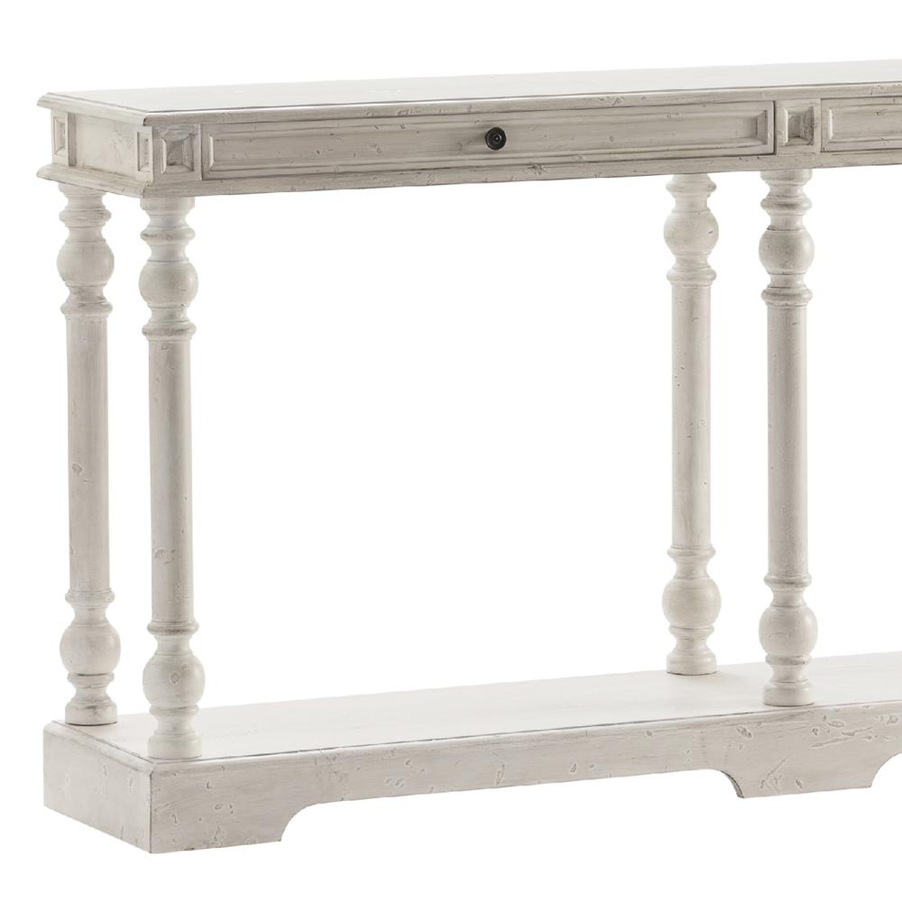 Crestview Collection Carrollton 2 Drawer Console Table Wood Cream. Picture 4