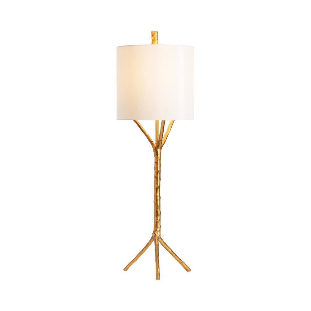 Crestview Collection Metal Tree Table Lamp Gold Iron 10x10x40 Modern Style. Picture 2