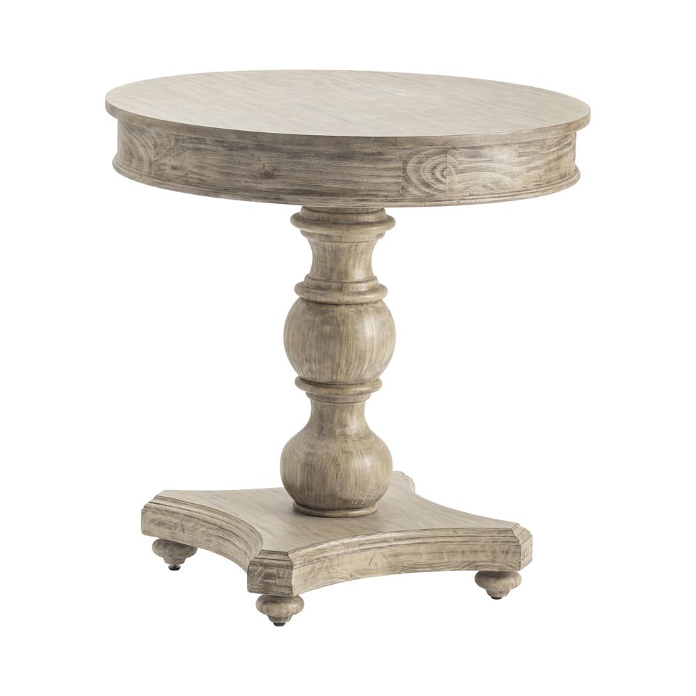 Crestview Collection Hawthorne Estate Round Turned Post Accent Table Furniture. Picture 2