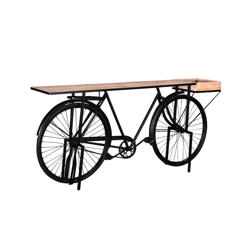 Crestview Collection CVFNR769 34" Bicycle Console Table Furniture. Picture 2