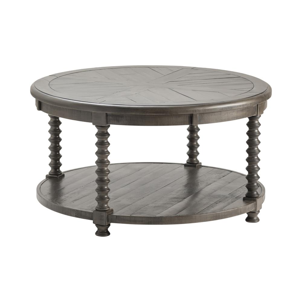Crestview Collection Pembroke Plantation Turned Leg Round Cocktail Table. Picture 1