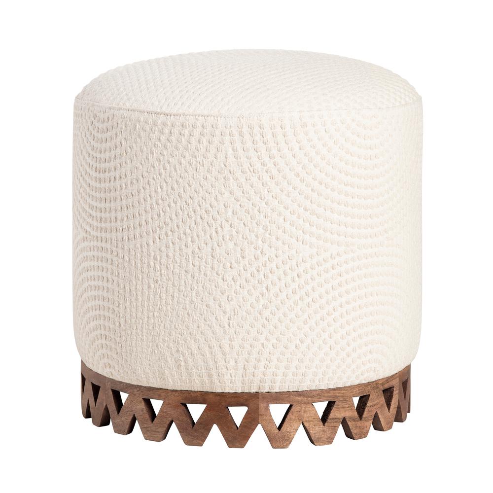Lombox Cream Round Stool. The main picture.