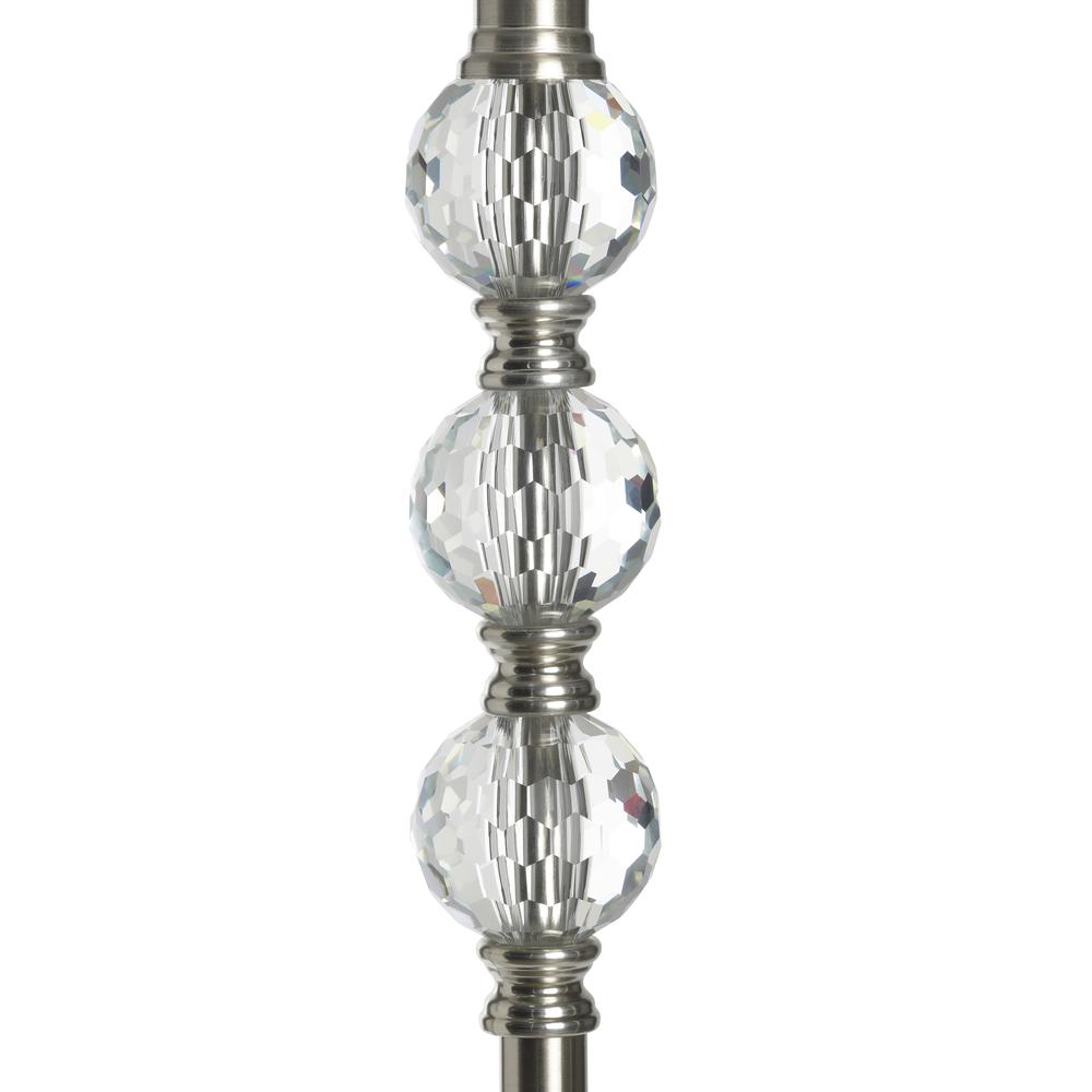 Crestview Collection Harper 62 Inch Metal Floor Lamp with Crystal Details. Picture 4