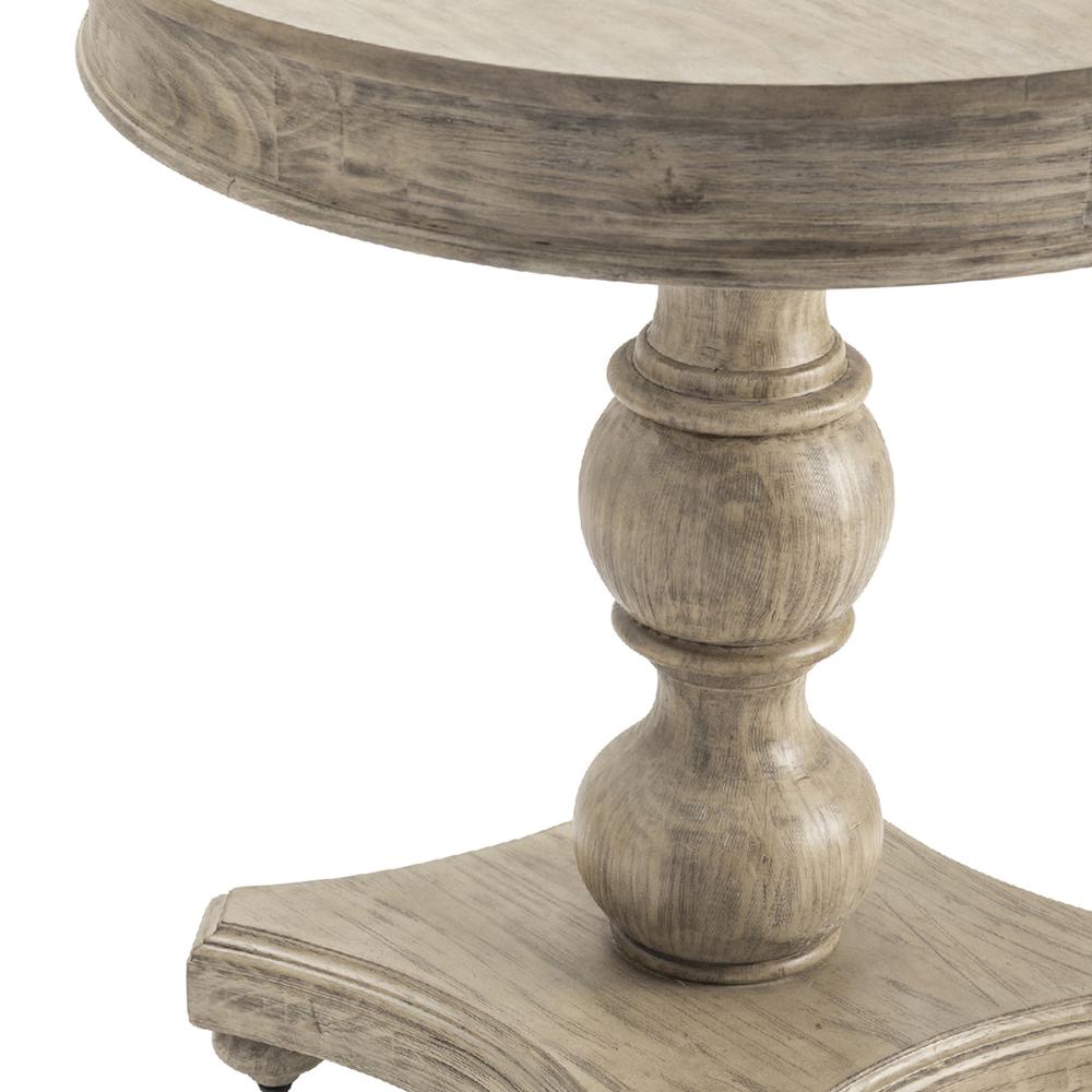 Crestview Collection Hawthorne Estate Round Turned Post Accent Table Furniture. Picture 4