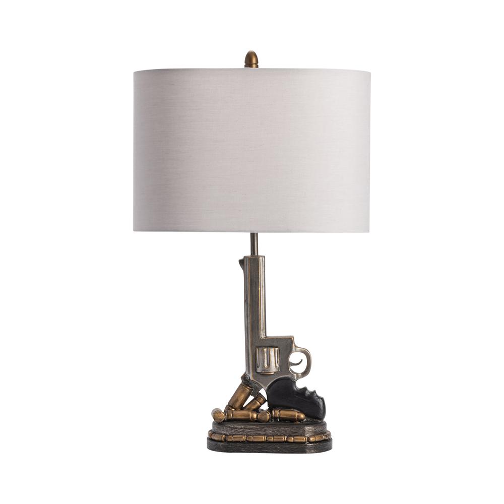 23.5"H Brown/Bronze Resin Table Lamp. Picture 2