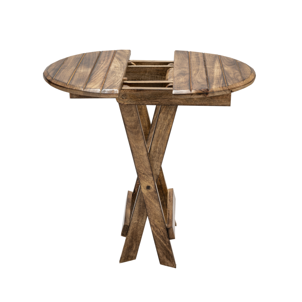 21X21X24" Mango Wood Folding Clark Table. Picture 3