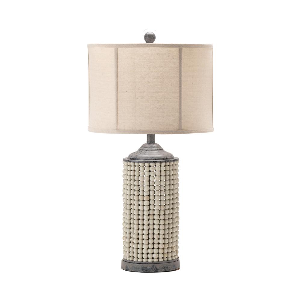 Crestview Collection EVLY1957 Amelia Table Lamp Handfinished Natural and Gray. Picture 1