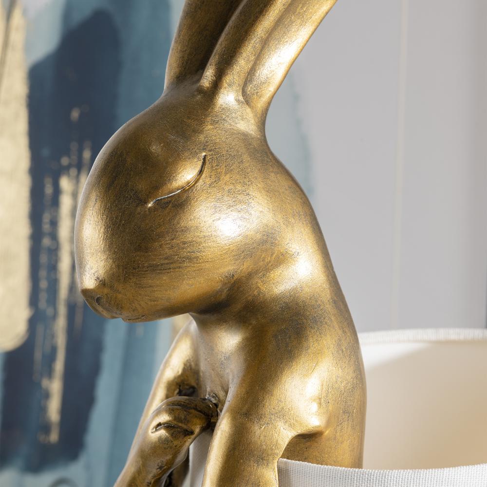 Chester Gold Rabbit Lamp. Picture 5