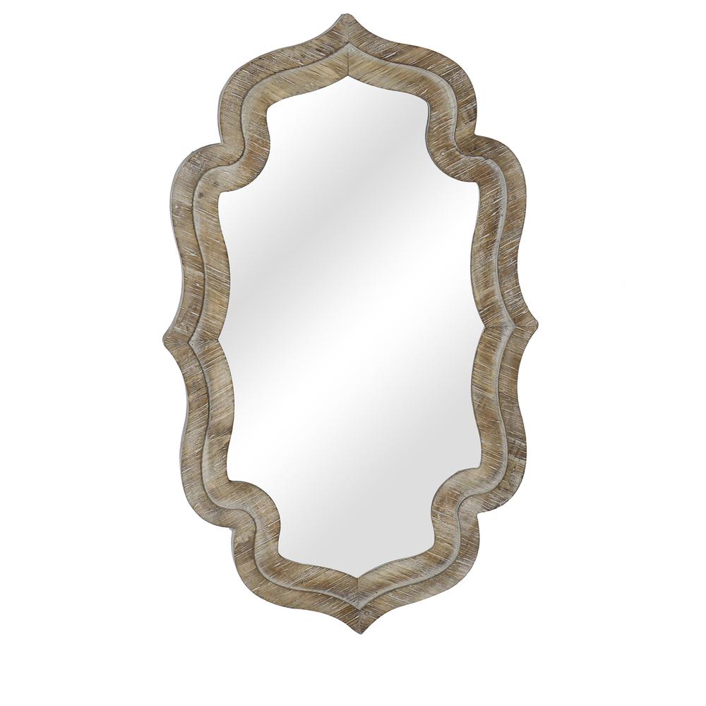 Maggie Wood Wall Mirror. Picture 1