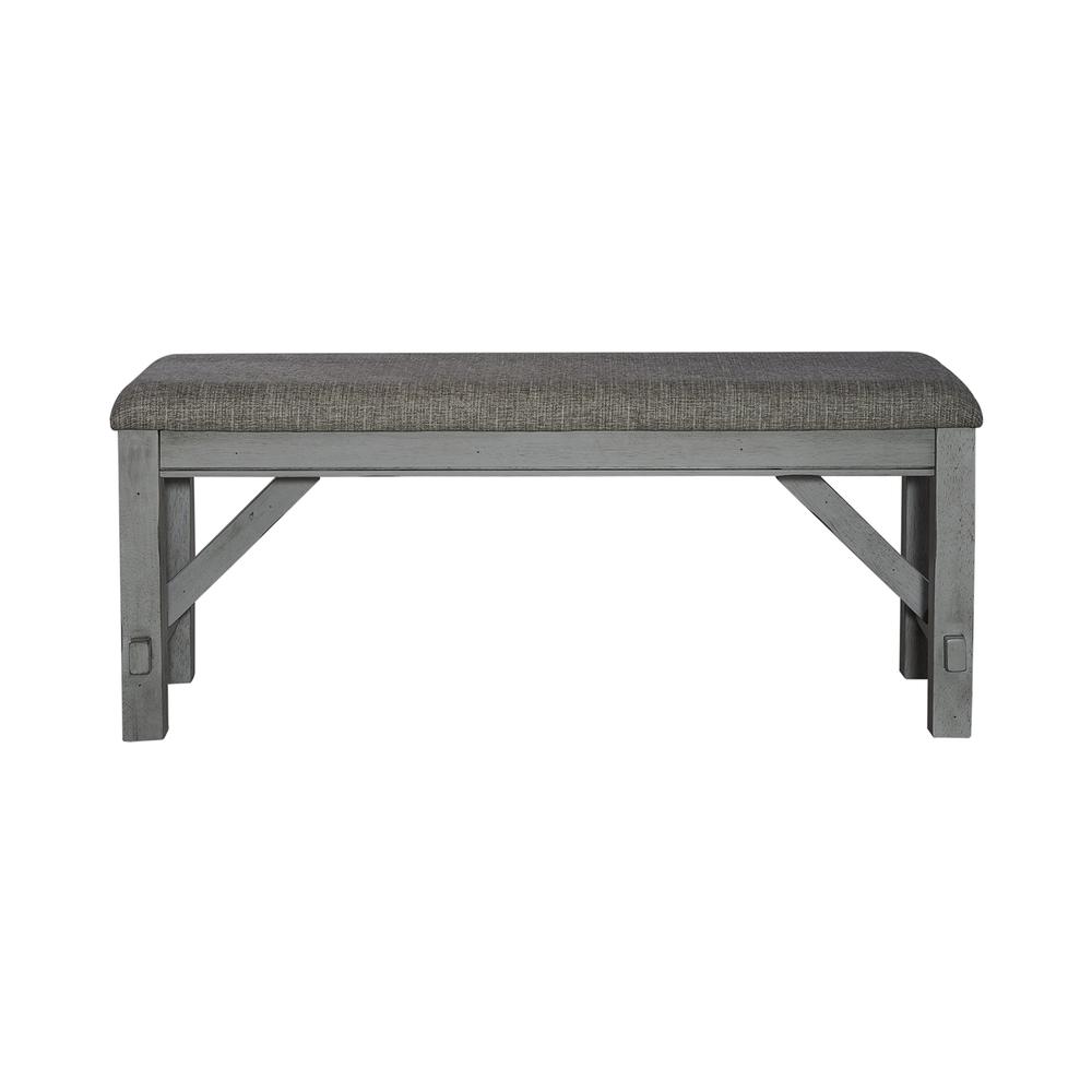 Dining Bench Transitional Grey. Picture 7