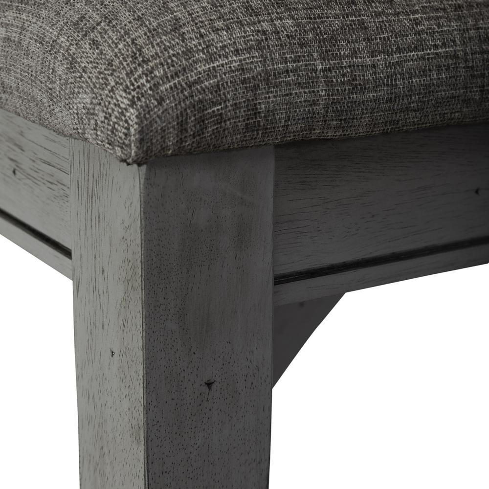 Dining Bench Transitional Grey. Picture 6