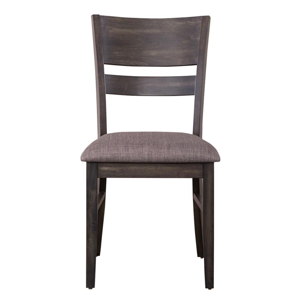Slat Back Upholstered Side Chair. Picture 4