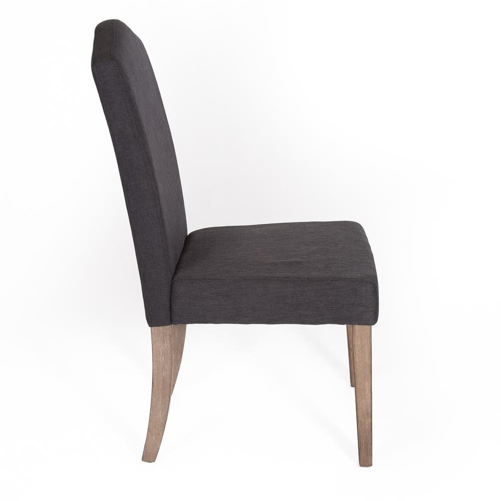 Upholstered Side Chair - Charcoal (RTA). Picture 4