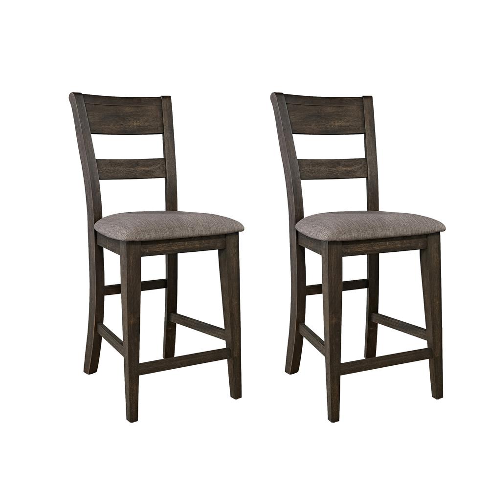Splat Back Counter Chair (RTA)-Set of 2. Picture 1