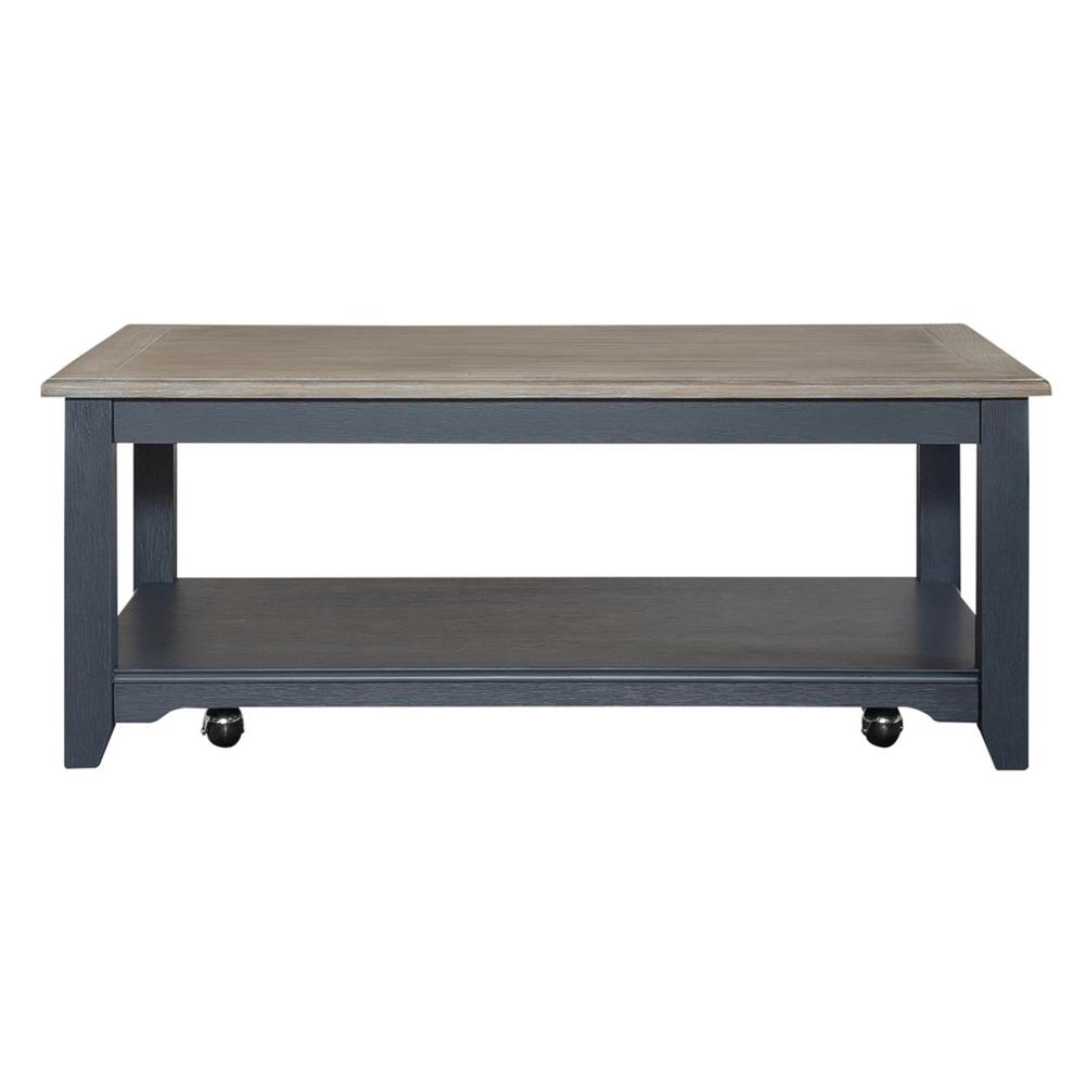 Rectangular Cocktail Table- Navy. Picture 2