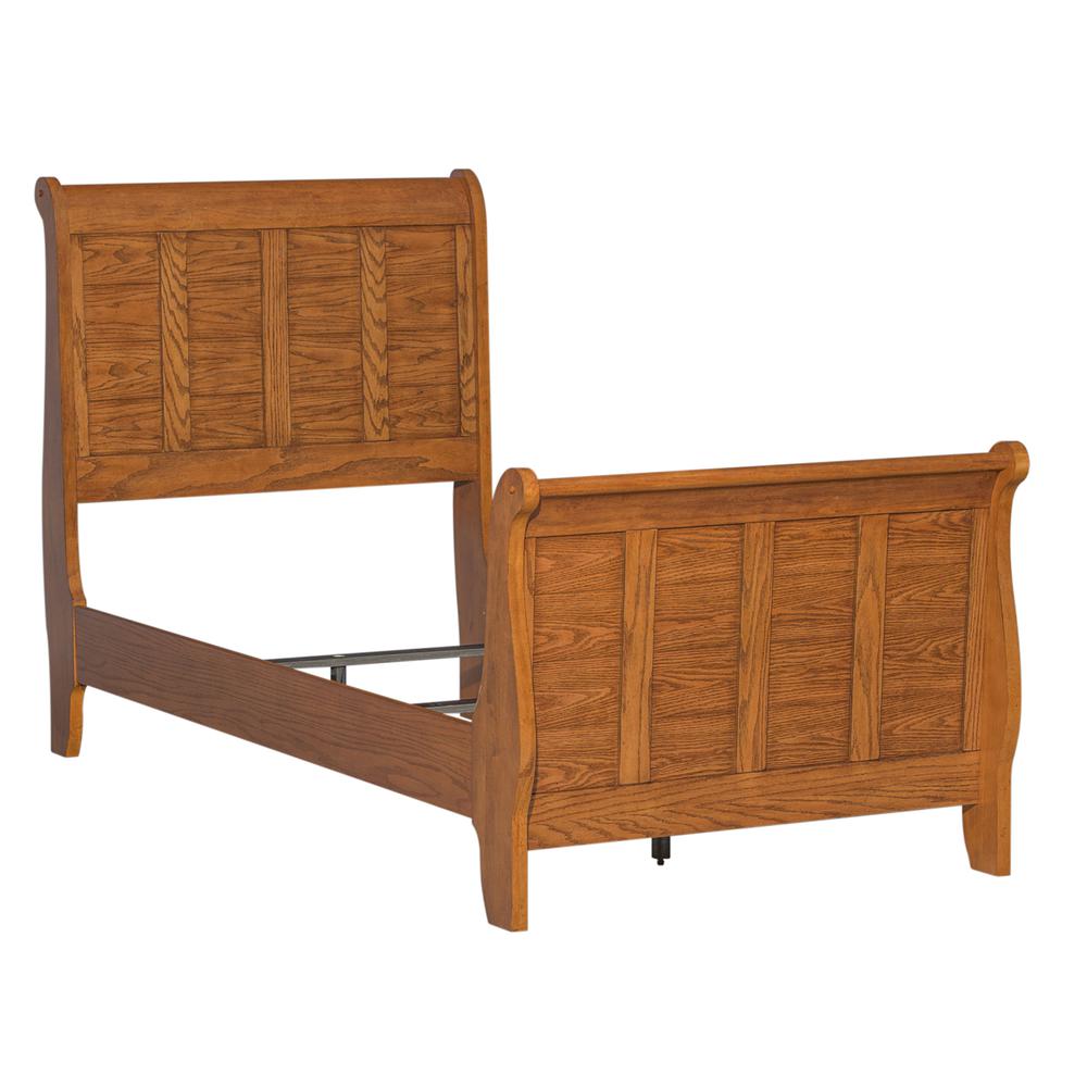 Twin Sleigh Bed. Picture 1