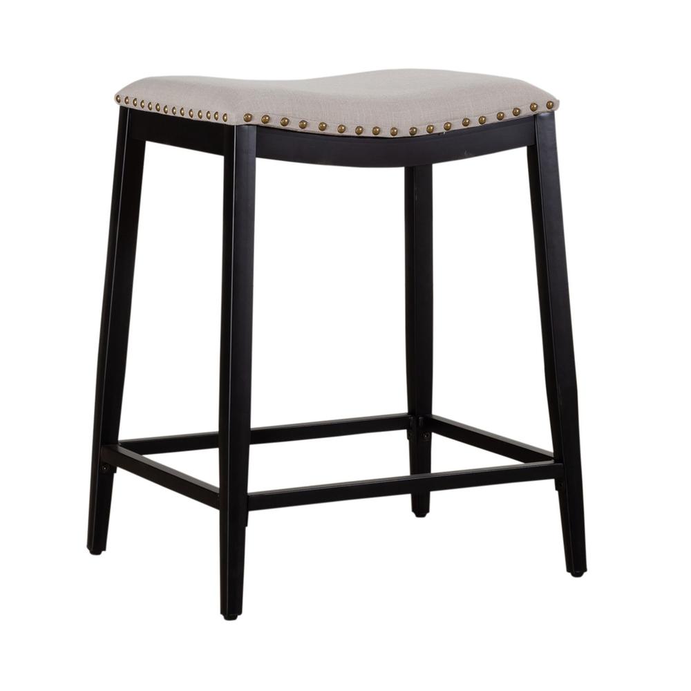 Backless Uph Counter Chair- Black. Picture 1
