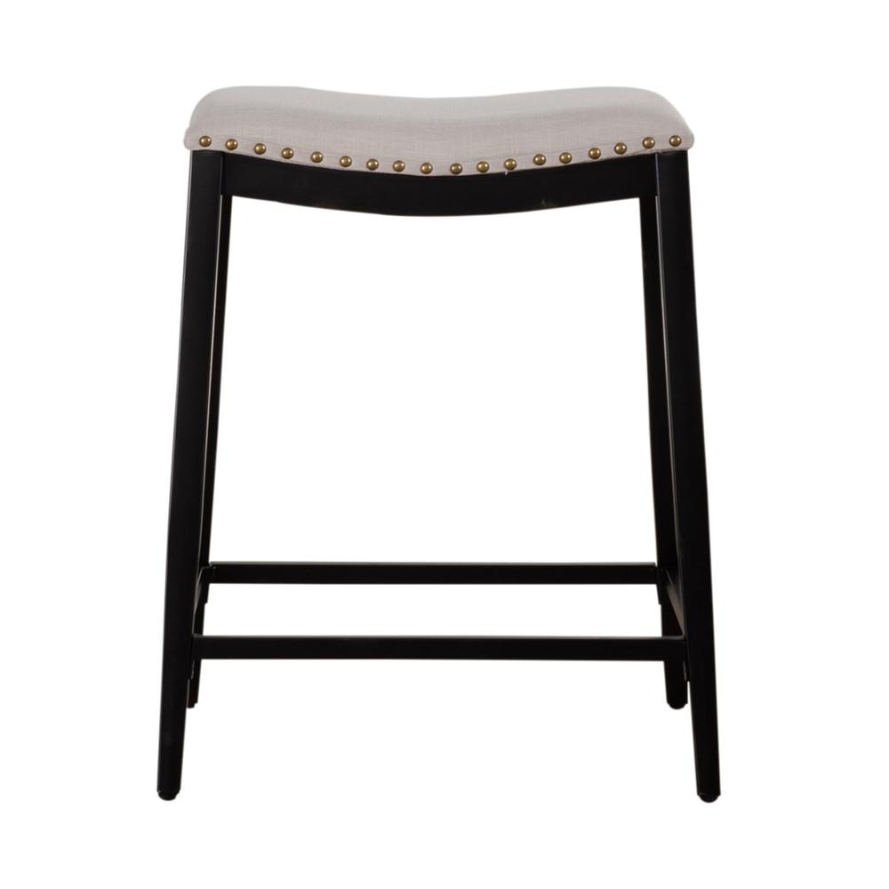 Backless Uph Counter Chair- Black. Picture 2