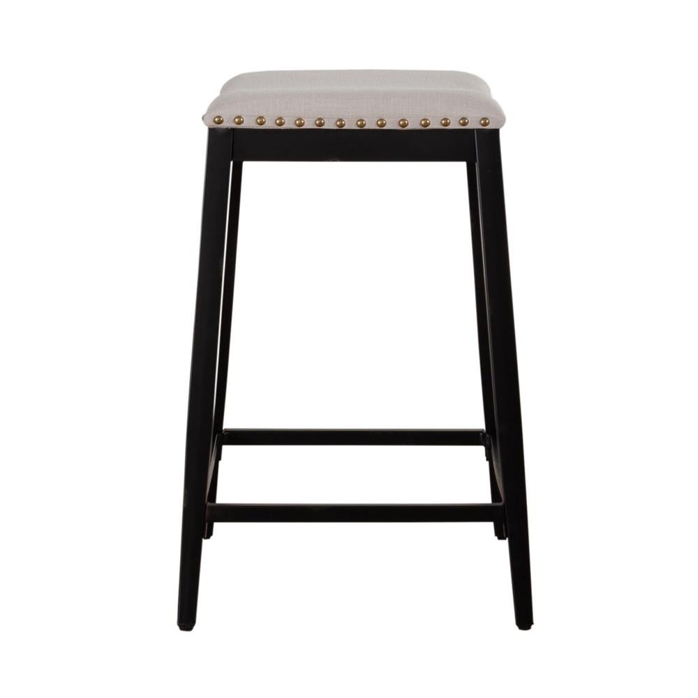 Backless Uph Counter Chair- Black. Picture 3