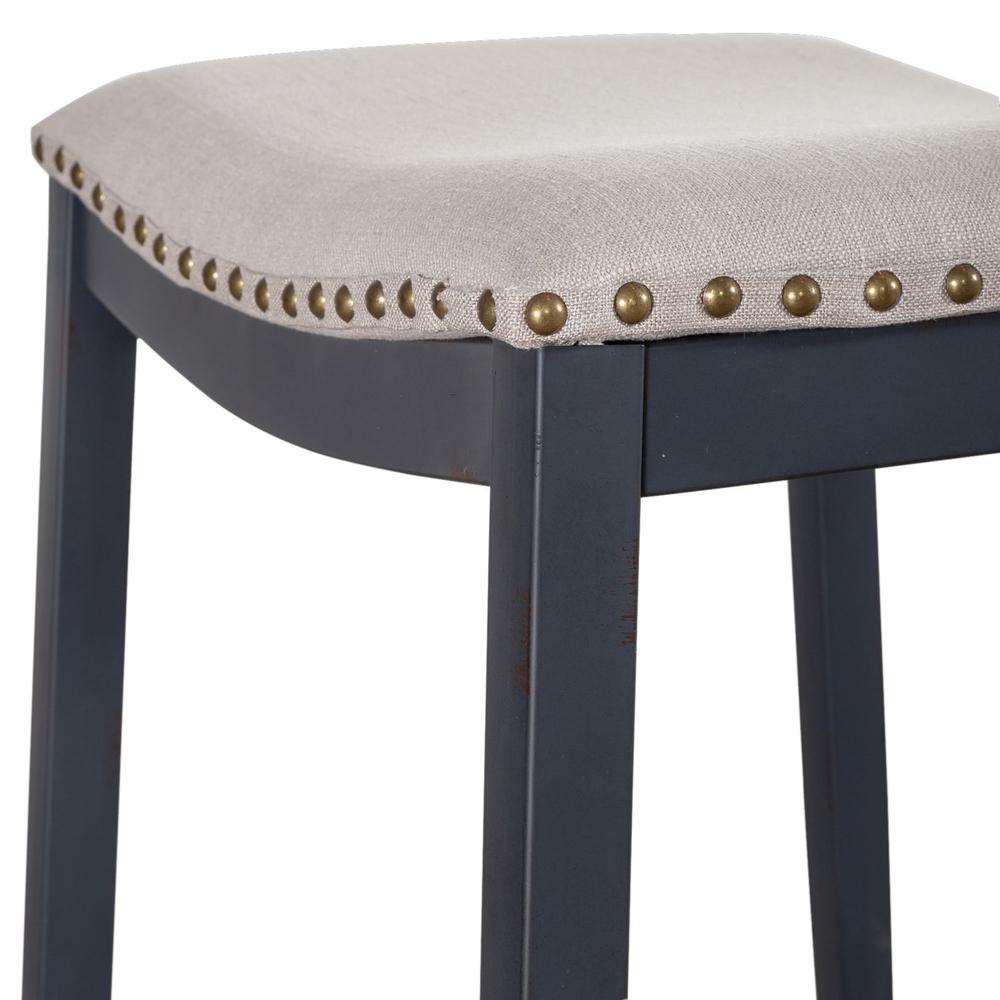 Backless Uph Counter Chair- Navy. Picture 5